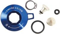 Sram  FORK COMPRESSION DAMPER KNOB KIT - CROWN ALUMINUM W/ CIR-CLIP (GATE CAP, EXT. GATE KNOB) - RECON GOLD/REVELATION (2009-2012)
