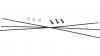 Sram  SPOKES & NIPPLES 3-PACK 284MM CX-RAY STRAIGHT-PULL EXTERNAL BLACK - ROAM 60 (B1) 27.5”
