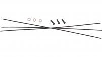 Sram  SPOKES & NIPPLES 3-PACK 284MM CX-RAY STRAIGHT-PULL EXTERNAL BLACK - ROAM 60 (B1) 27.5”
