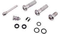 Sram  DISC BRAKE CALIPER HARDWARE KIT - (INCLUDES STAINLESS BODY BOLT, BANJO BOLT, SINGLE PORT BLEED SCREW, PAD PIN) S4 CALIPER -G2 RSC/ ULT/LEVEL 4PISTON
