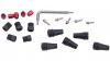 Sram DISC BRAKE HOSE FITTING KIT - SHORT NUT (INCLUDES 5 THREADED HOSE BARBS,5 COMPRESSION NUTS, 5 RED COMP OLIVES,  1 T8 TORX) - RED/FORCE/RIVAL AXS 2-PIECE