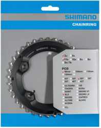 Shimano Chainring 36T-BC for 36-26T