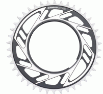 Sram  CHAIN RING ROAD 42T THREADED MOUNT X-SYNC 6.5MM OFFSET RED E1 BLACK/SILVER (including thread back up pin for chainring)
