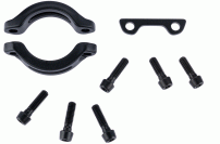 Sram  STEM BOLT AND CLAMP KIT TRUVATIV ATMOS (BLACK TORX BOLTS 4PCS M5x18, 2PCS M5X15, CLAMPS & SPACER)
