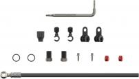 Sram  Disc Brake Hydraulic Hose Kit - Silver Banjo -2000mmBlk (inc. banjo, fittings) XX,Juicy5/7/,Guide R/RS/RSC/Ult (B1),Guide T(A1), G2 RSC/ULT,Level 4Piston ULT/SLV(C1), MAVEN ULT/SLV (A1)
