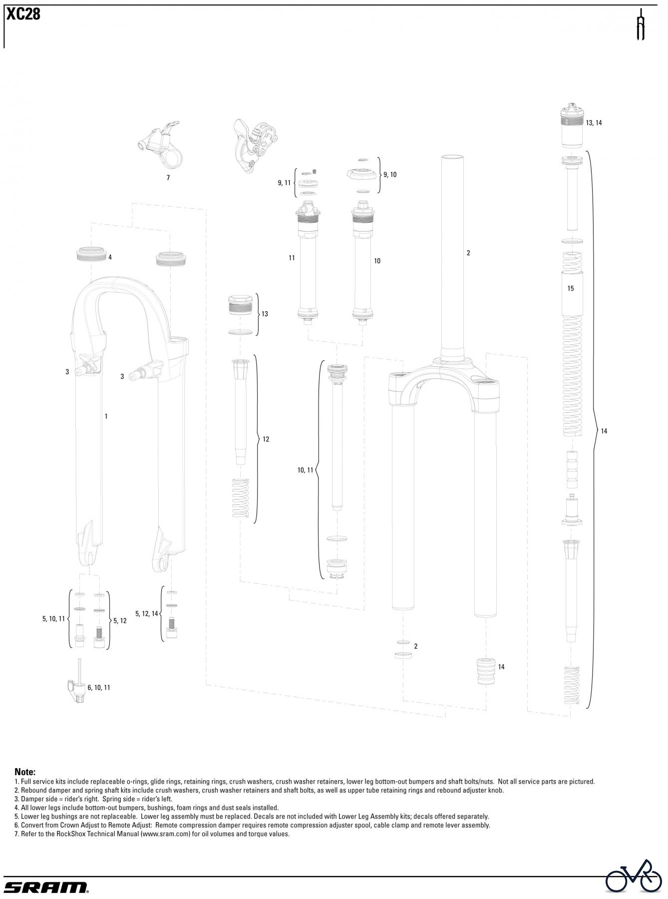  Sram RockShox XC28