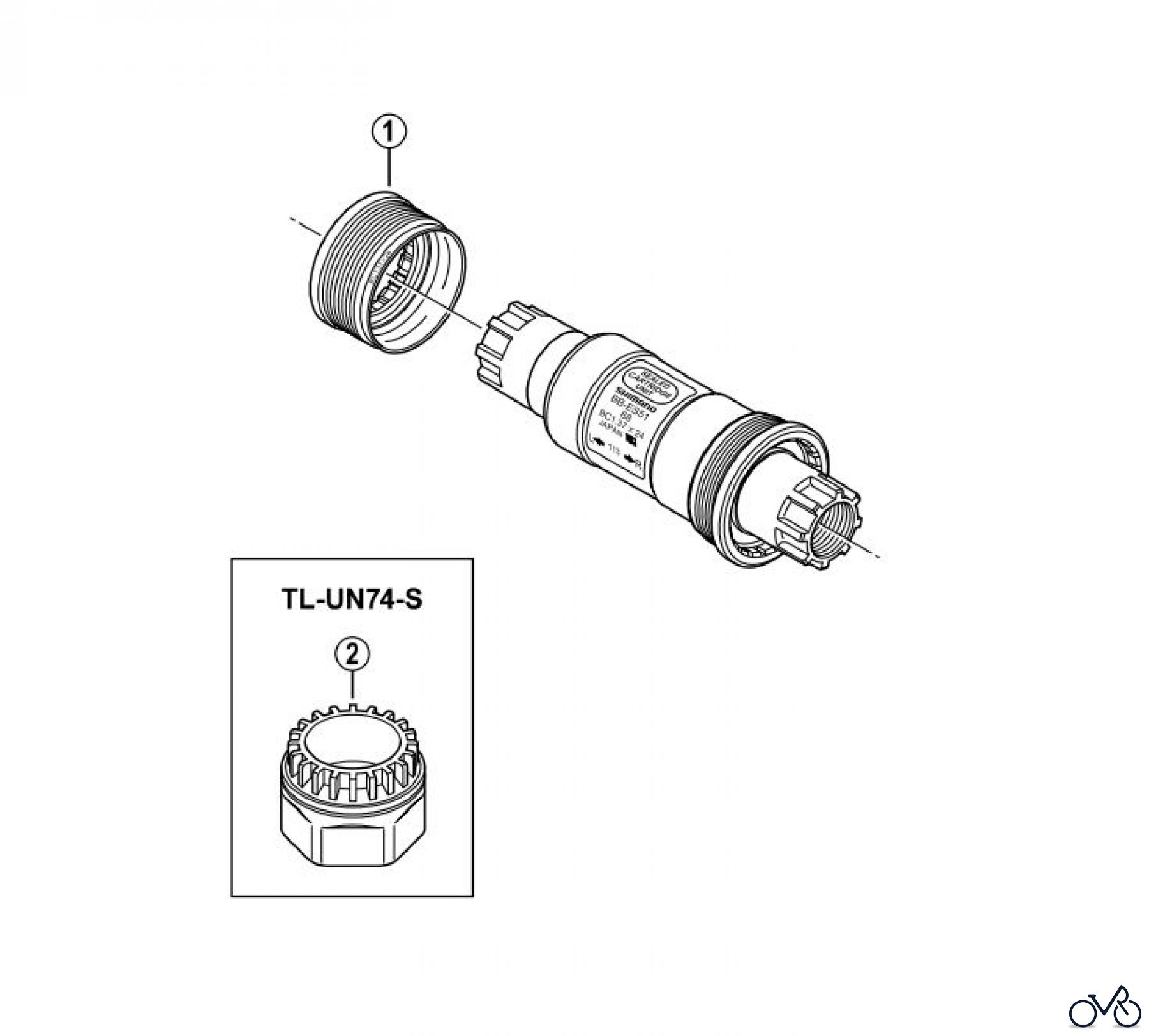  Shimano BB Bottom Bracket- Tretlager BB-ES51
