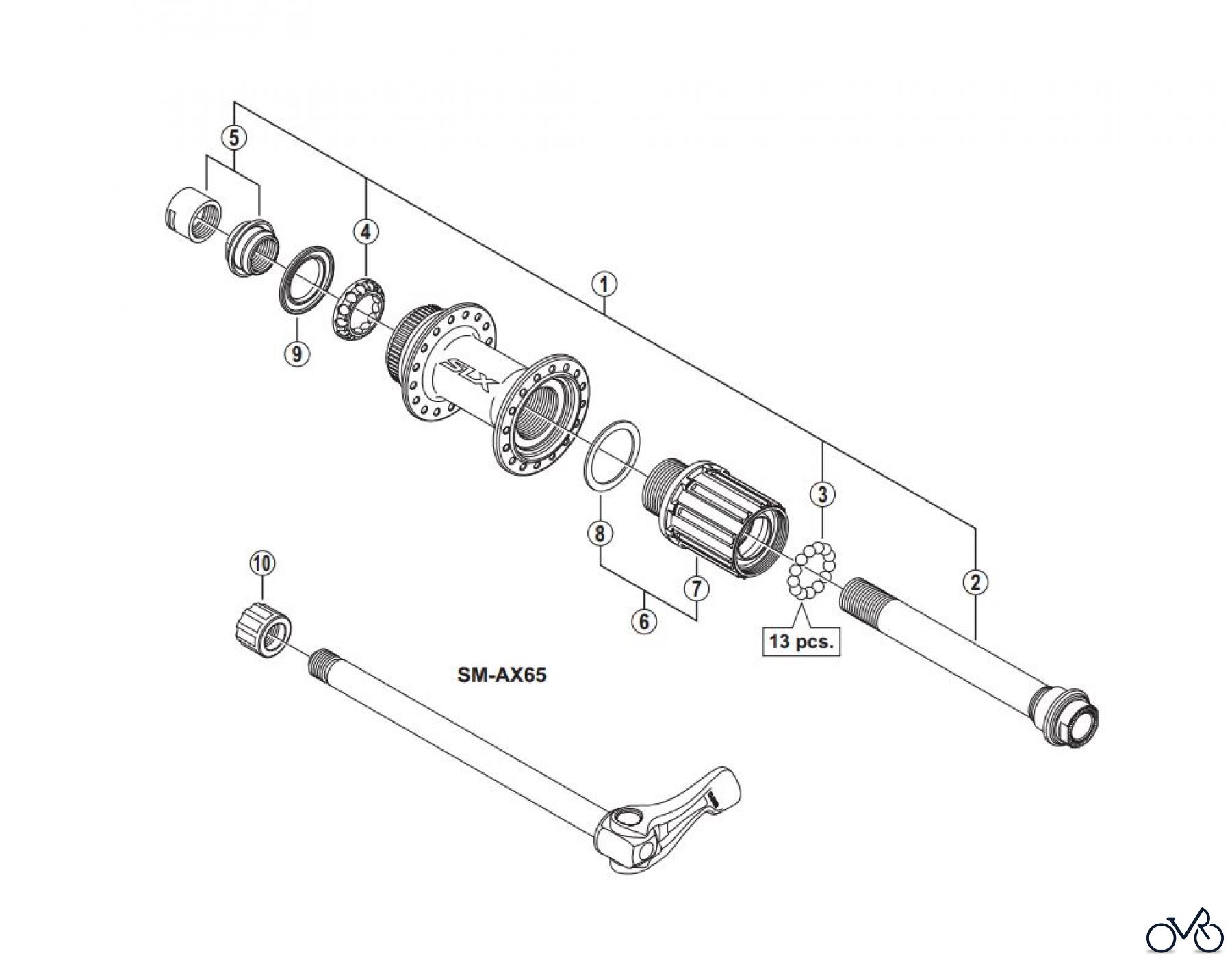 Shimano FH Free Hub - Freilaufnabe FH-M678