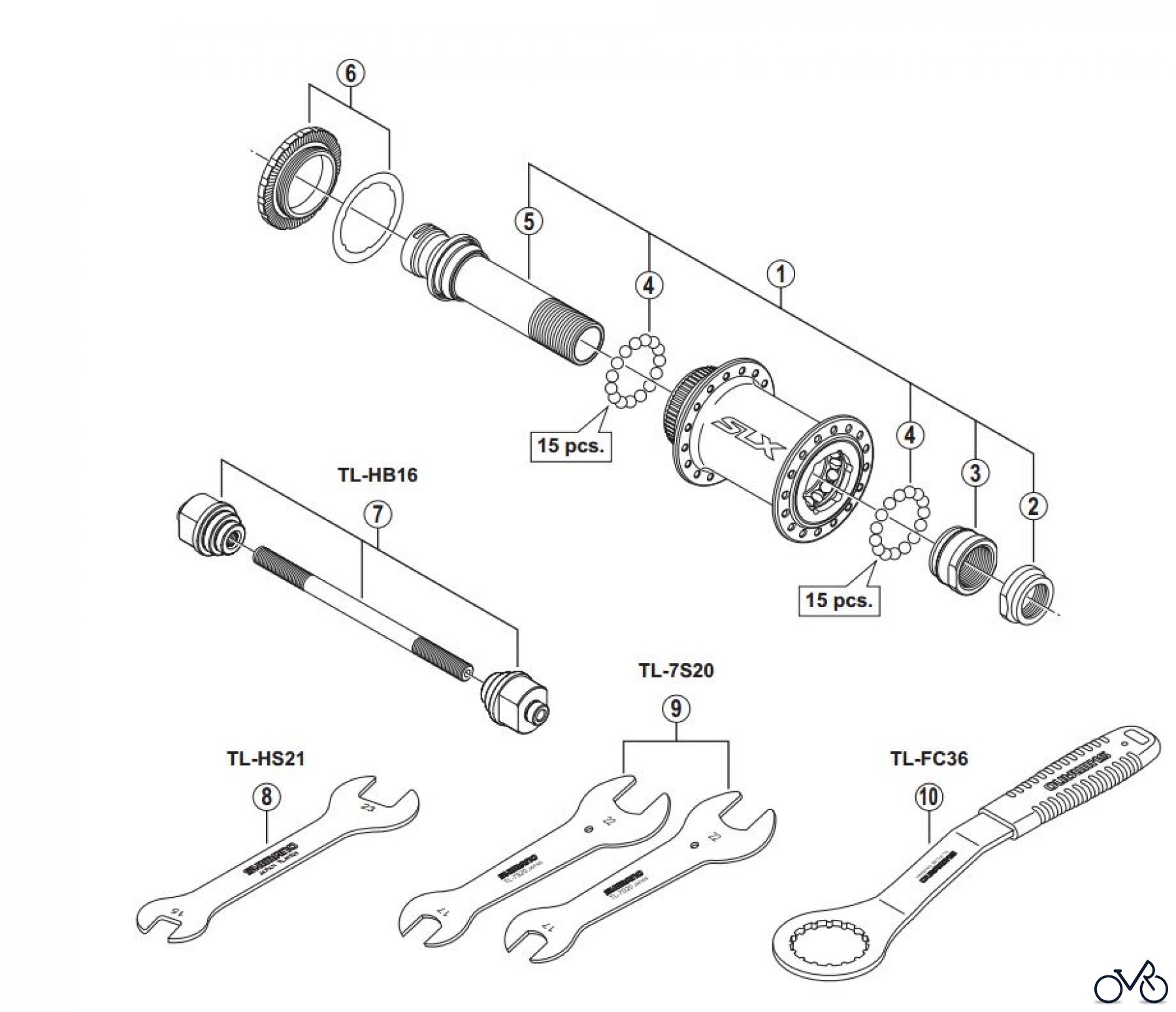  Shimano HB Hub - Vordere Nabe HB-M678