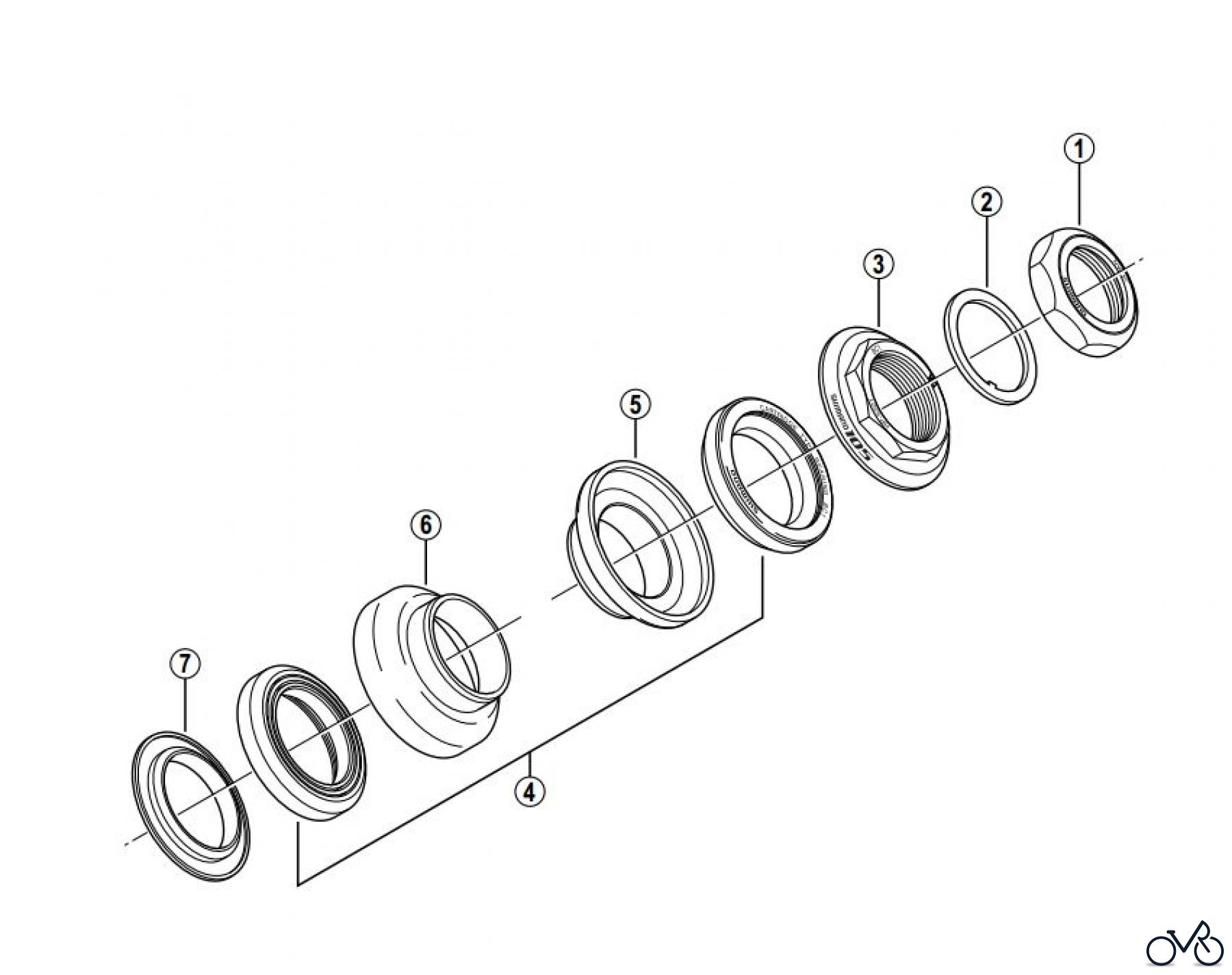  Shimano HP Head Parts - Steuersatz HP-5501