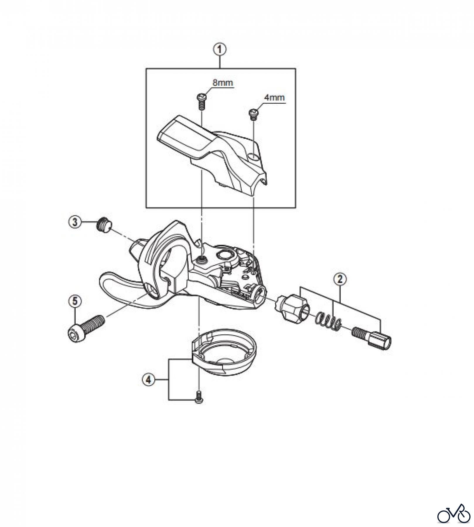  Shimano SL Shift Lever - Schalthebel SL-3503 SHIMANO SORA RAPIDFIRE Plus Shift Lever