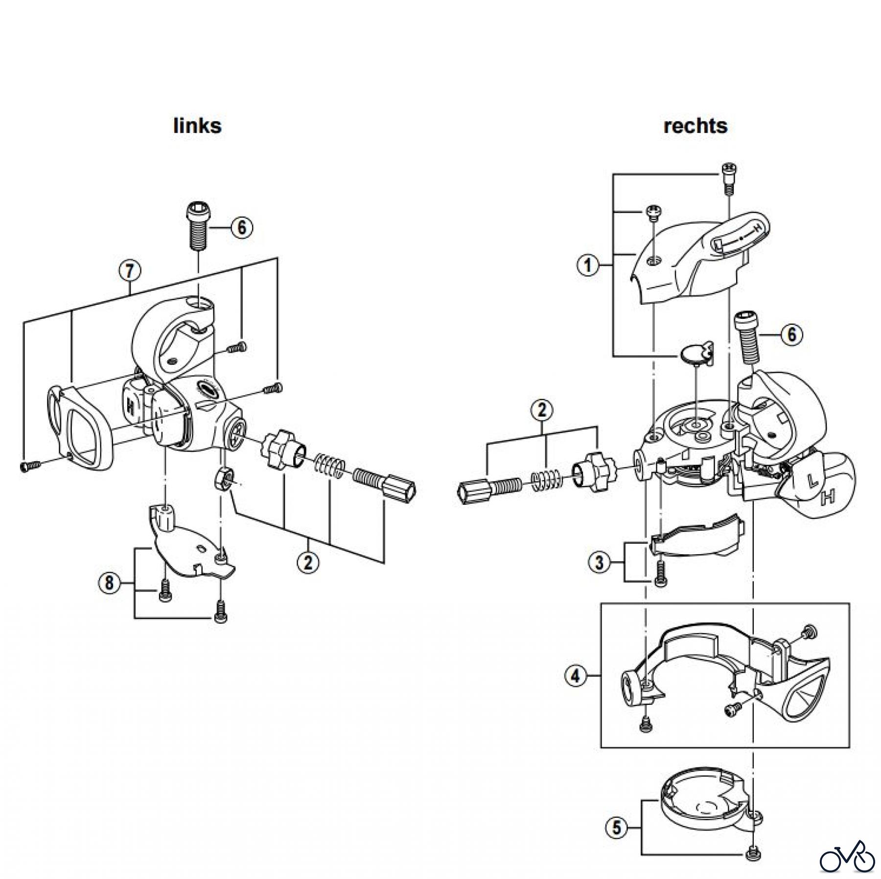  Shimano SL Shift Lever - Schalthebel SL-C900 SHIMANO NEXAVE Tap-Fire Schaltgriff