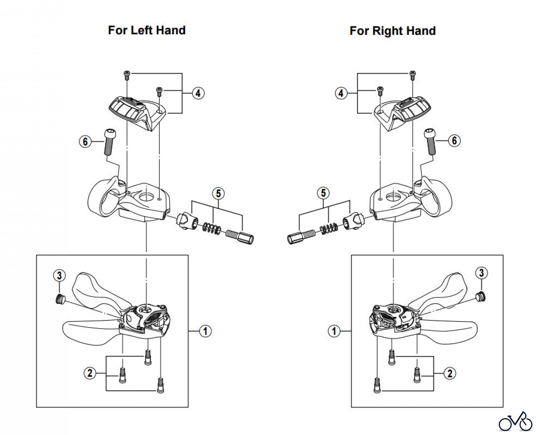 Shimano SL Shift Lever - Schalthebel SL-M580 DEORE LX Mega-9 Rapidfire Lever