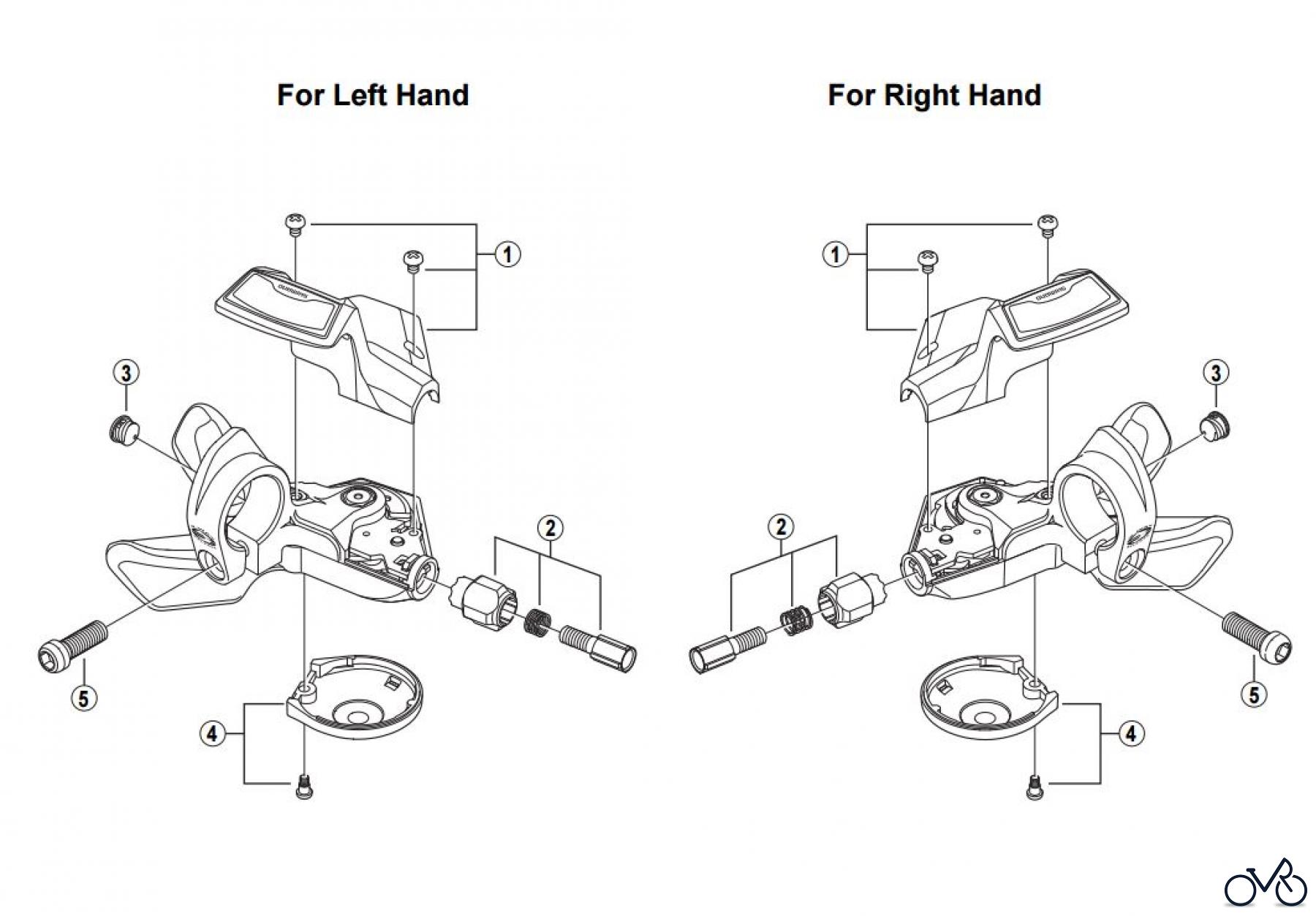 Shimano SL Shift Lever - Schalthebel SL-M590 DEORE Mega-9 Rapidfire Lever