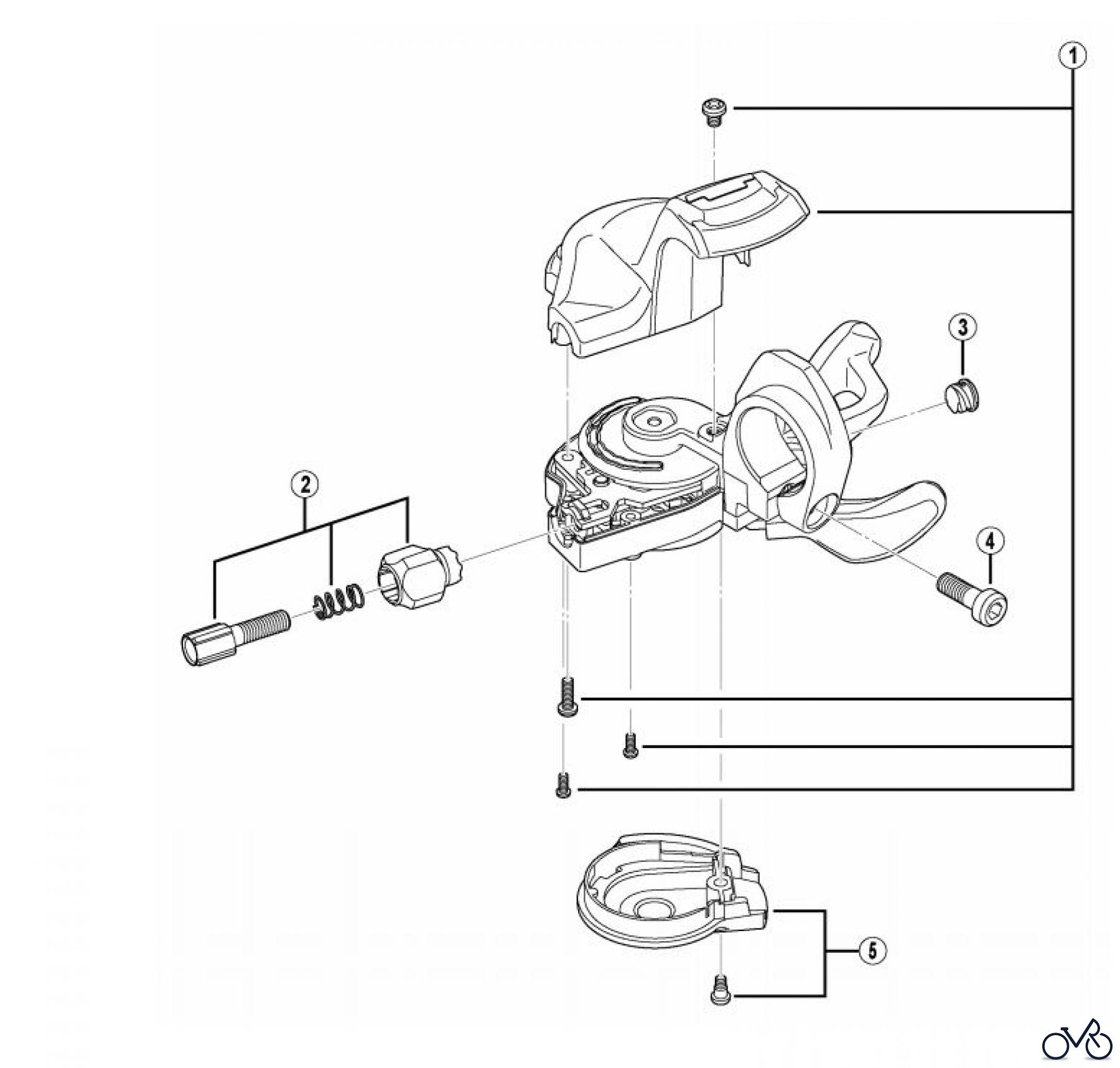 Shimano SL Shift Lever - Schalthebel SL-M610 DEORE Rapidfire Plus Lever (10-Speed)
