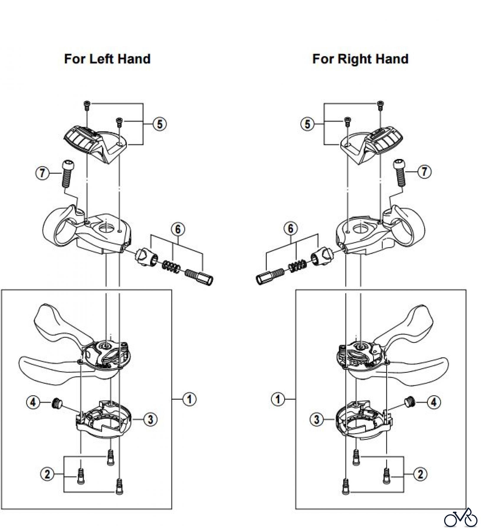 Shimano SL Shift Lever - Schalthebel SL-M760 DEORE XT Mega-9 Rapidfire Lever
