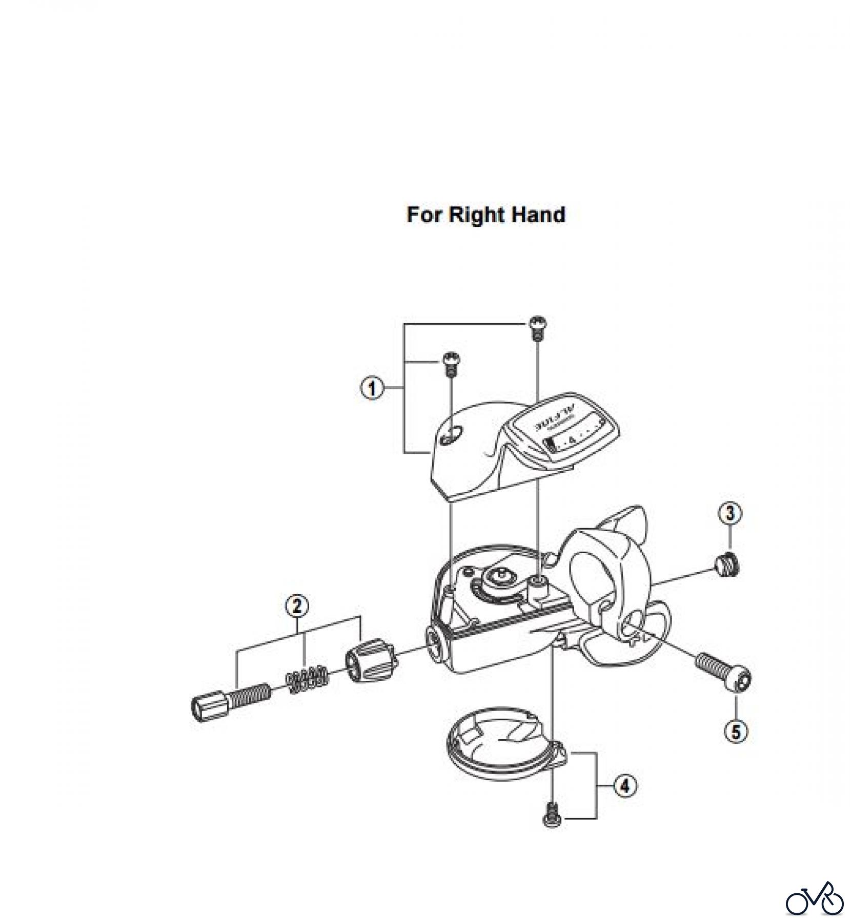 Shimano SL Shift Lever - Schalthebel SL-S500 ALFINE Rapidfire Plus Lever