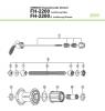 Shimano FH Free Hub - Freilaufnabe  FH-2200, 2003 Shimano Kasettennabe (8-fach)