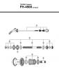 Shimano FH Free Hub - Freilaufnabe  FH-4500, TIAGRA Freehub 8/9-Fach