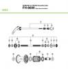 Shimano FH Free Hub - Freilaufnabe  FH-6600 SHIMANO ULTEGRA Kassettennabe Zehn-/Neun-/Achtfach