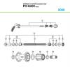 Shimano FH Free Hub - Freilaufnabe  FH-C201 SHIMANO C-SERIE Kassettennabe 8-fach