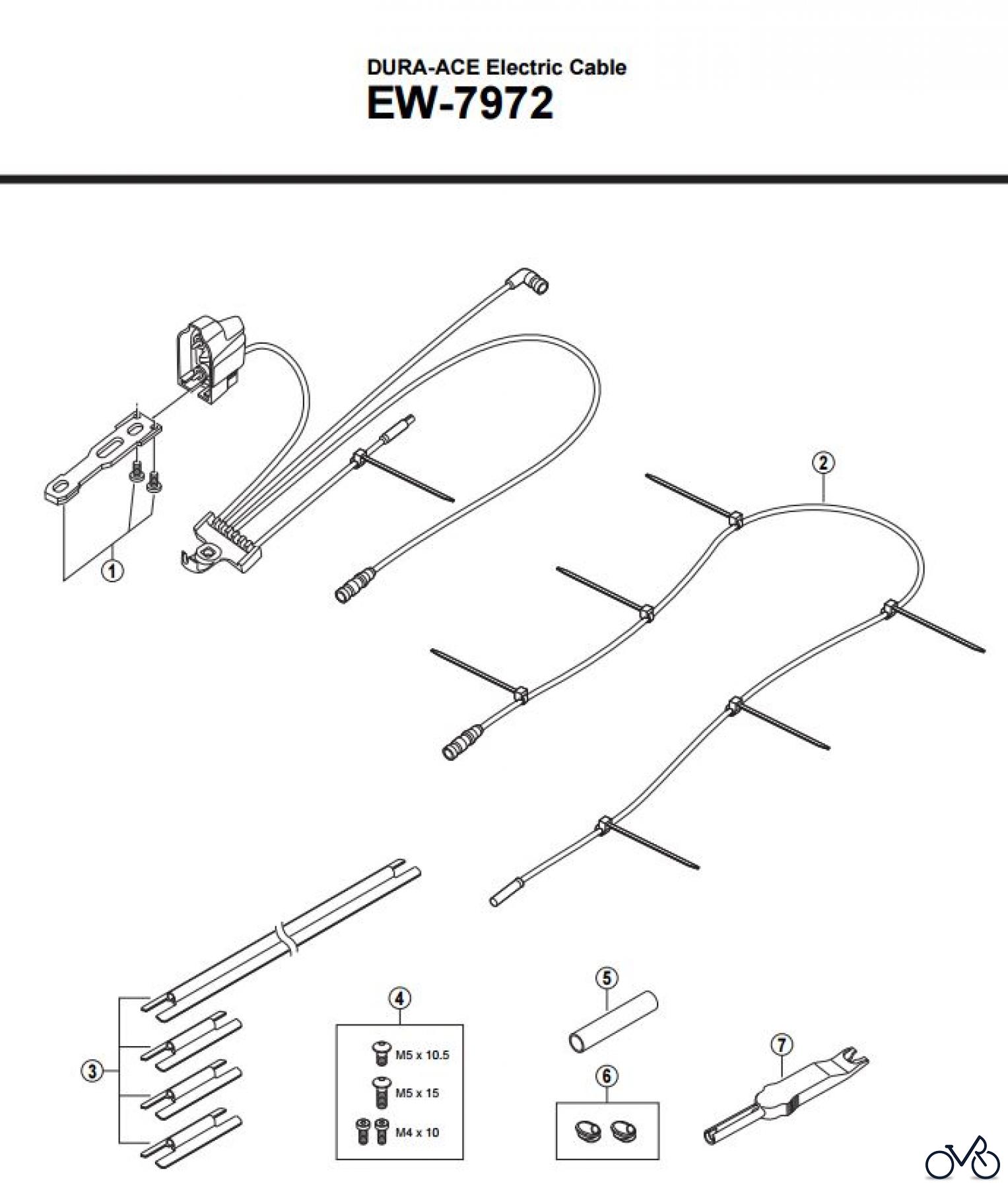  Shimano EW Elektrische Kabel EW-7972 DURA-ACE Electric Cable