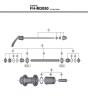 Shimano FH Free Hub - Freilaufnabe  FH-M3050 -3839 Kassettennabe für Scheibenbremse