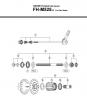 Shimano FH Free Hub - Freilaufnabe  FH-M525-A -3287 DEORE Kassettennabe 8-/9-fach