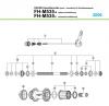 Shimano FH Free Hub - Freilaufnabe  FH-M535 -2462 DEORE Kassettennabe 8-/9-fach
