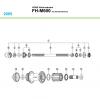 Shimano FH Free Hub - Freilaufnabe  FH-M600, 2005 HONE Hinterradnabe für Scheibenbremse