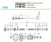 Shimano FH Free Hub - Freilaufnabe  FH-M756 -2099, 2002 SHIMANO XT Kassettennabe (für Scheibenbremse / 9-fach)