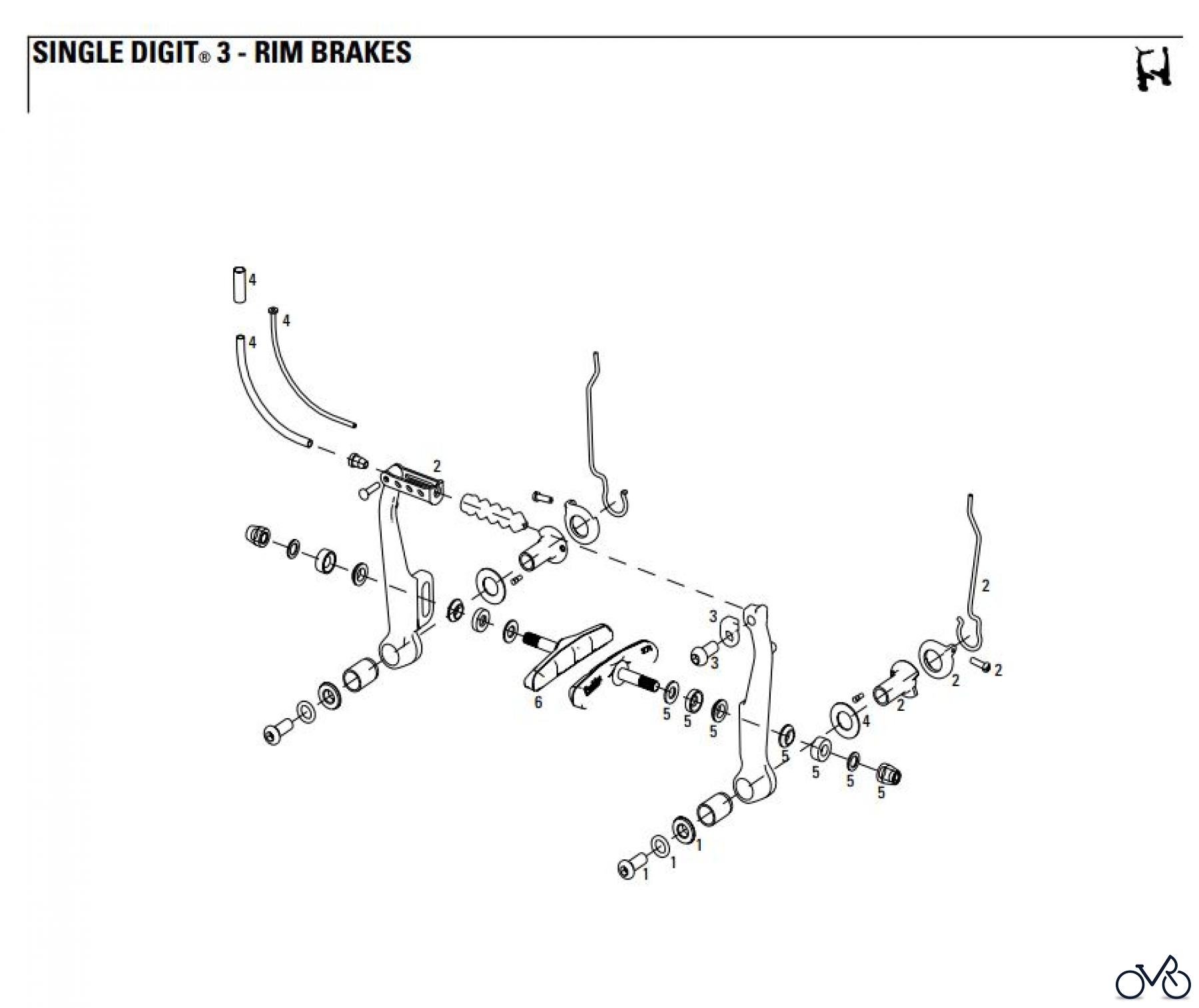 Sram avid RIM BRAKES SINGLE DIGIT® 3 - RIM BRAKES
