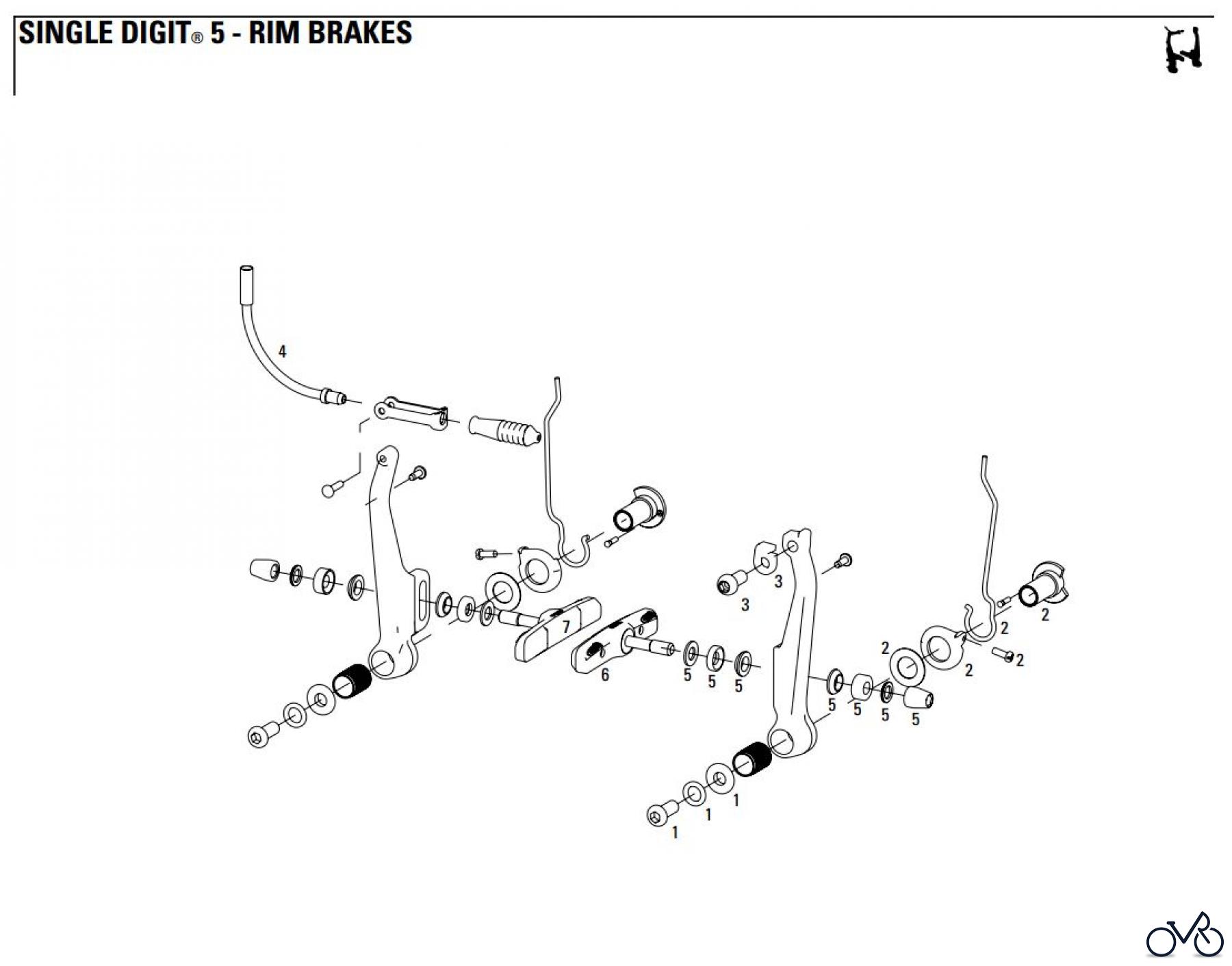  Sram avid RIM BRAKES SINGLE DIGIT® 5 - RIM BRAKES