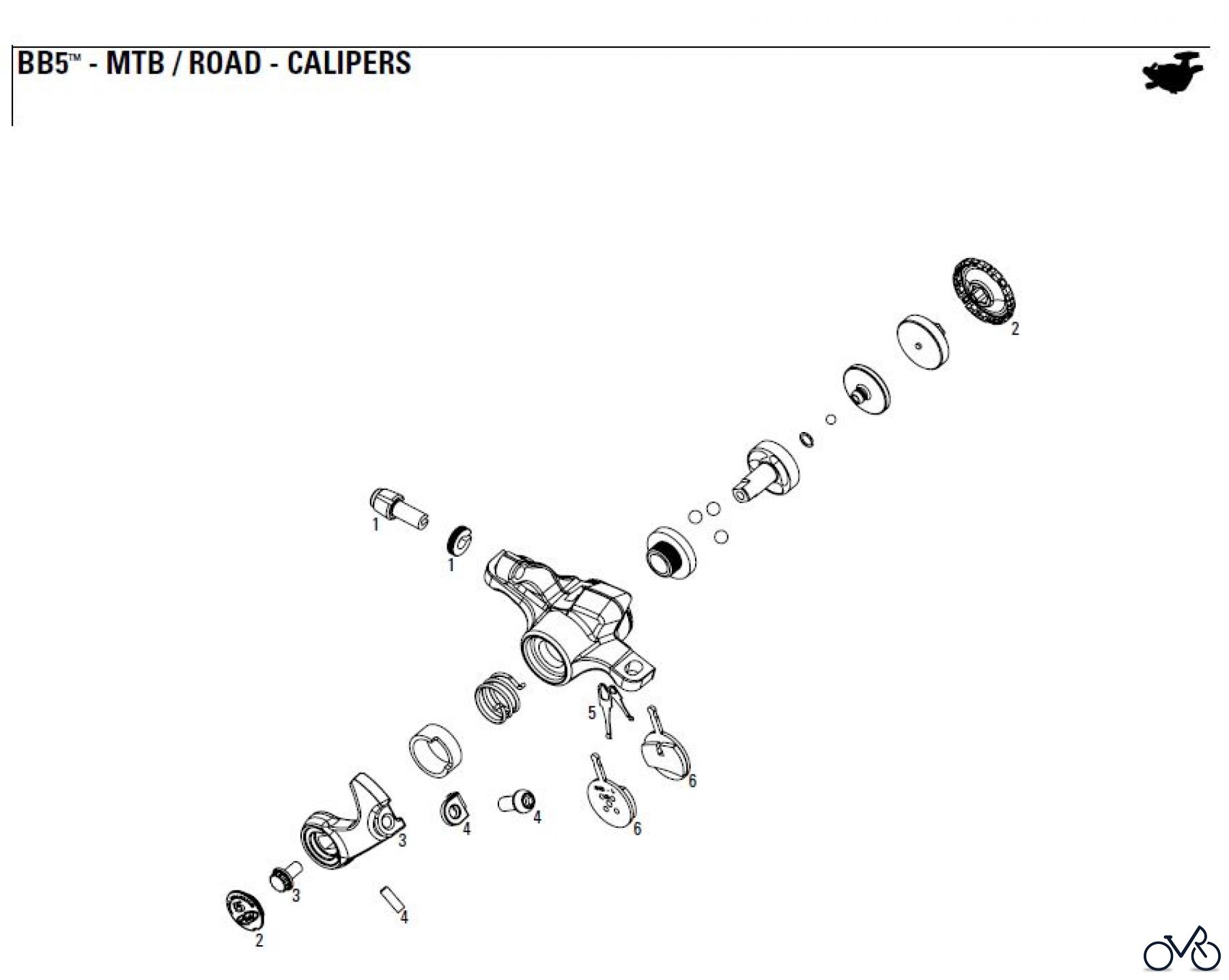 Sram avid CABLE DISC BRAKE - CALIPERS BB5™ - MTB / ROAD - CALIPERS