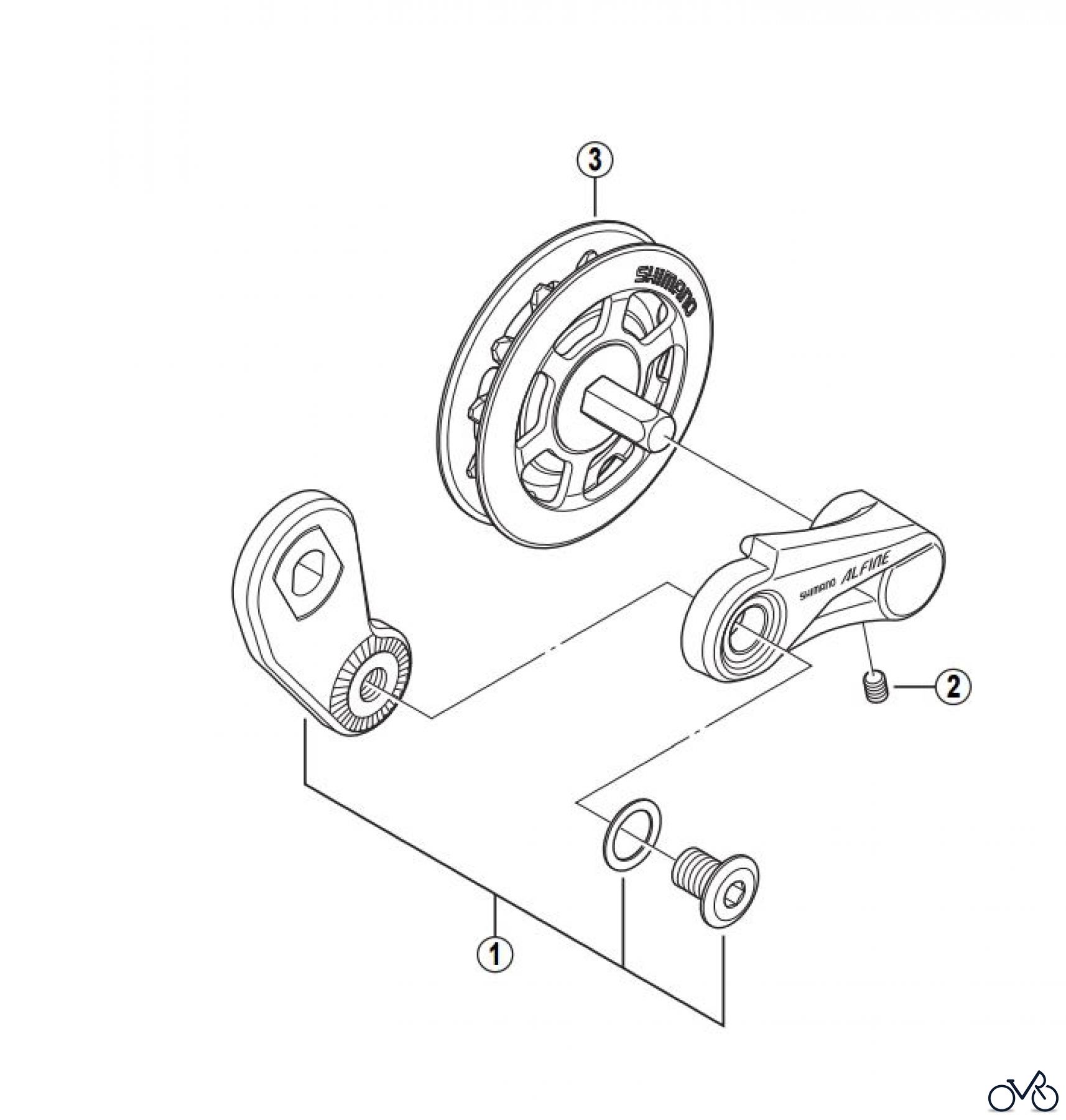 Shimano CT Chain Tensioner - Kettenspanner CT-S510 -2958 ALFINE Chain Tensioner