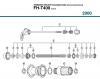 Shimano FH Free Hub - Freilaufnabe  FH-T400 SHIMANO NEXAVE Kassettennabe (Klemmrollenfreilauf) 8-fach