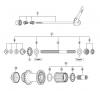 Shimano FH Free Hub - Freilaufnabe  FH-T665 DEORE LX Freehub (8/9-Speed) 