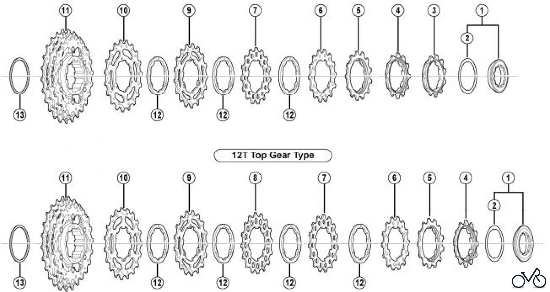 Shimano CS Cassette / Zahnkranz CS-5700SHIMANO 105 Cassette Sprocket