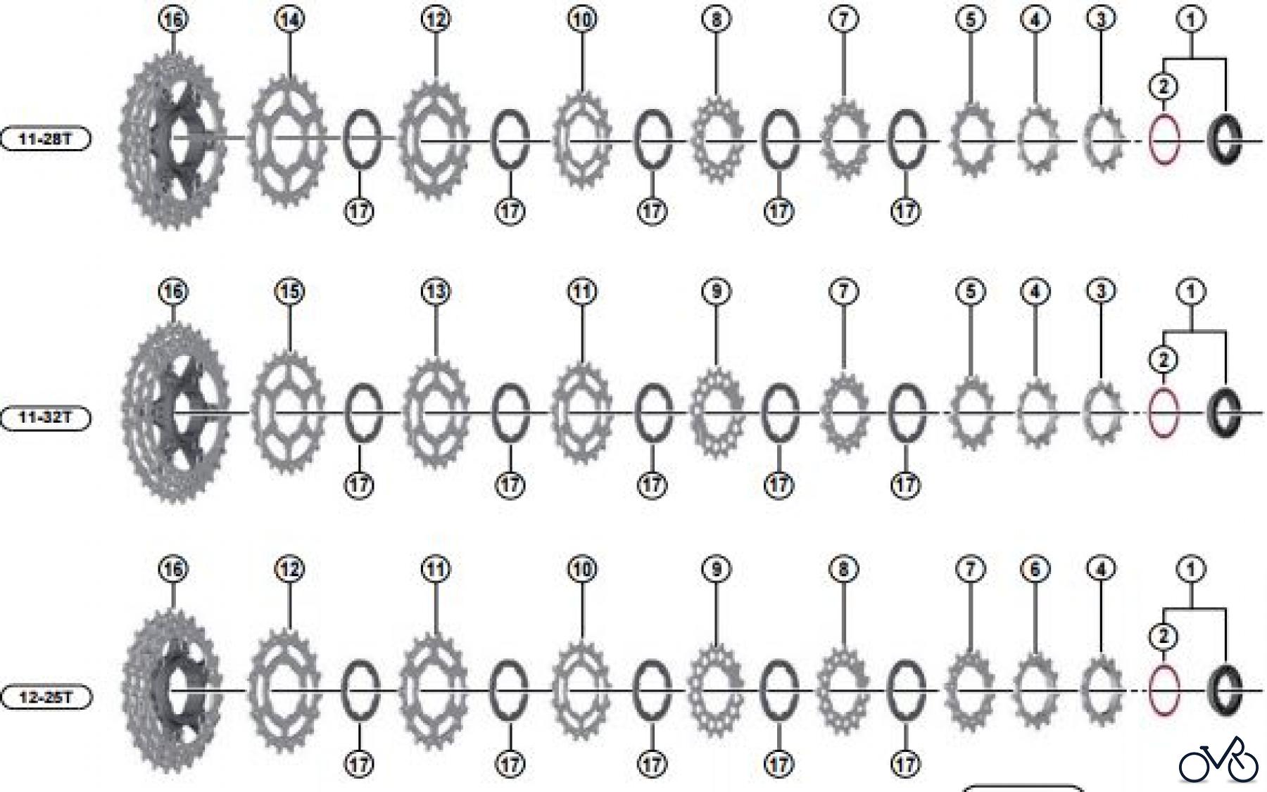  Shimano CS Cassette / Zahnkranz CS-5800 SHIMANO 105 Cassette Sprocket