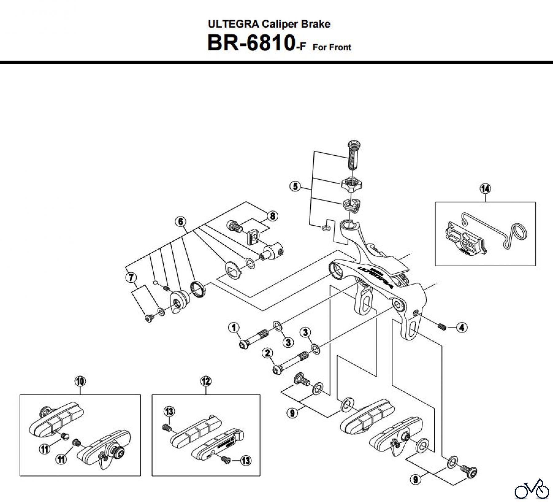 Shimano BR Brake - Bremse BR-6810-F -3600A
