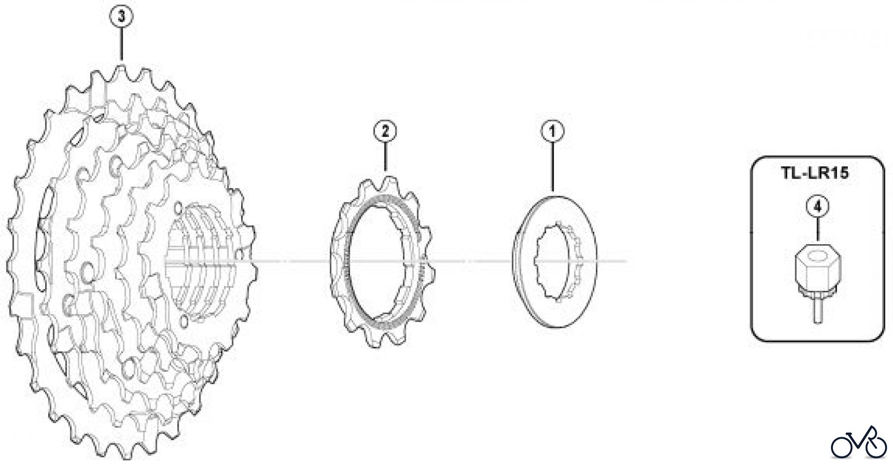  Shimano CS Cassette / Zahnkranz CS-HG20-7 Cassette Sprocket (7-Speed)
