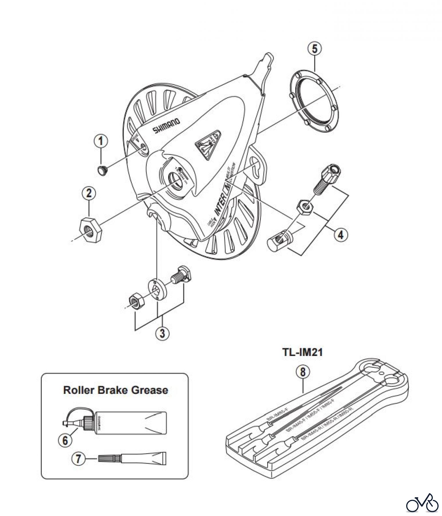 Shimano BR Brake - Bremse BR-IM55-F -3089 Roller Brake