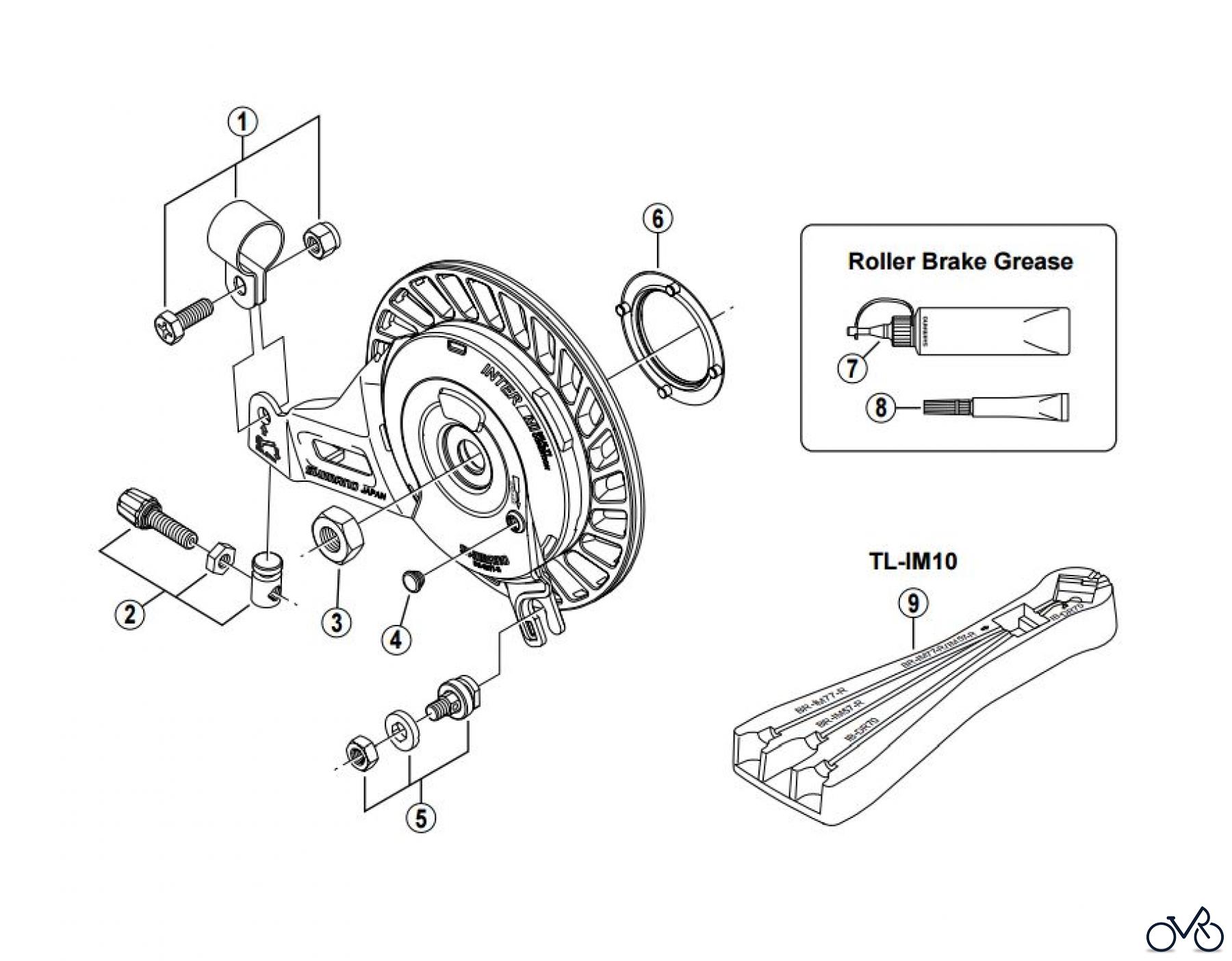 Shimano BR Brake - Bremse BR-IM77-R -2880 Roller Brake