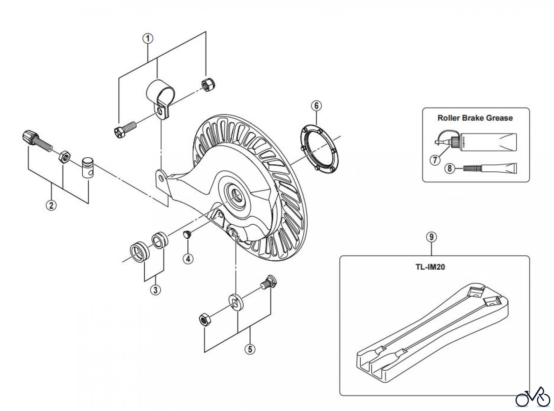  Shimano BR Brake - Bremse BR-IM80-R -2962