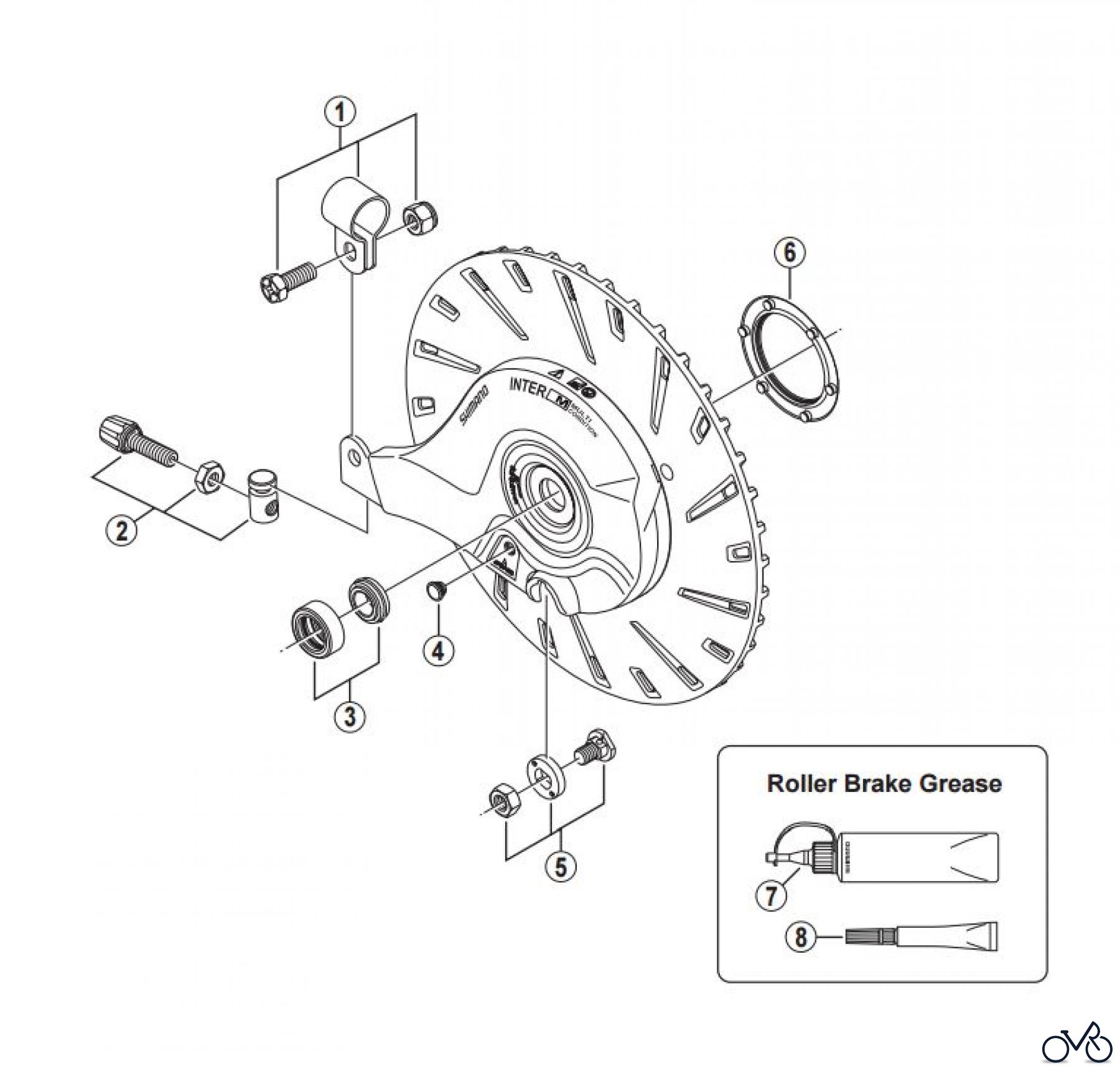 Shimano BR Brake - Bremse BR-IM81-R -3283 Roller Brake