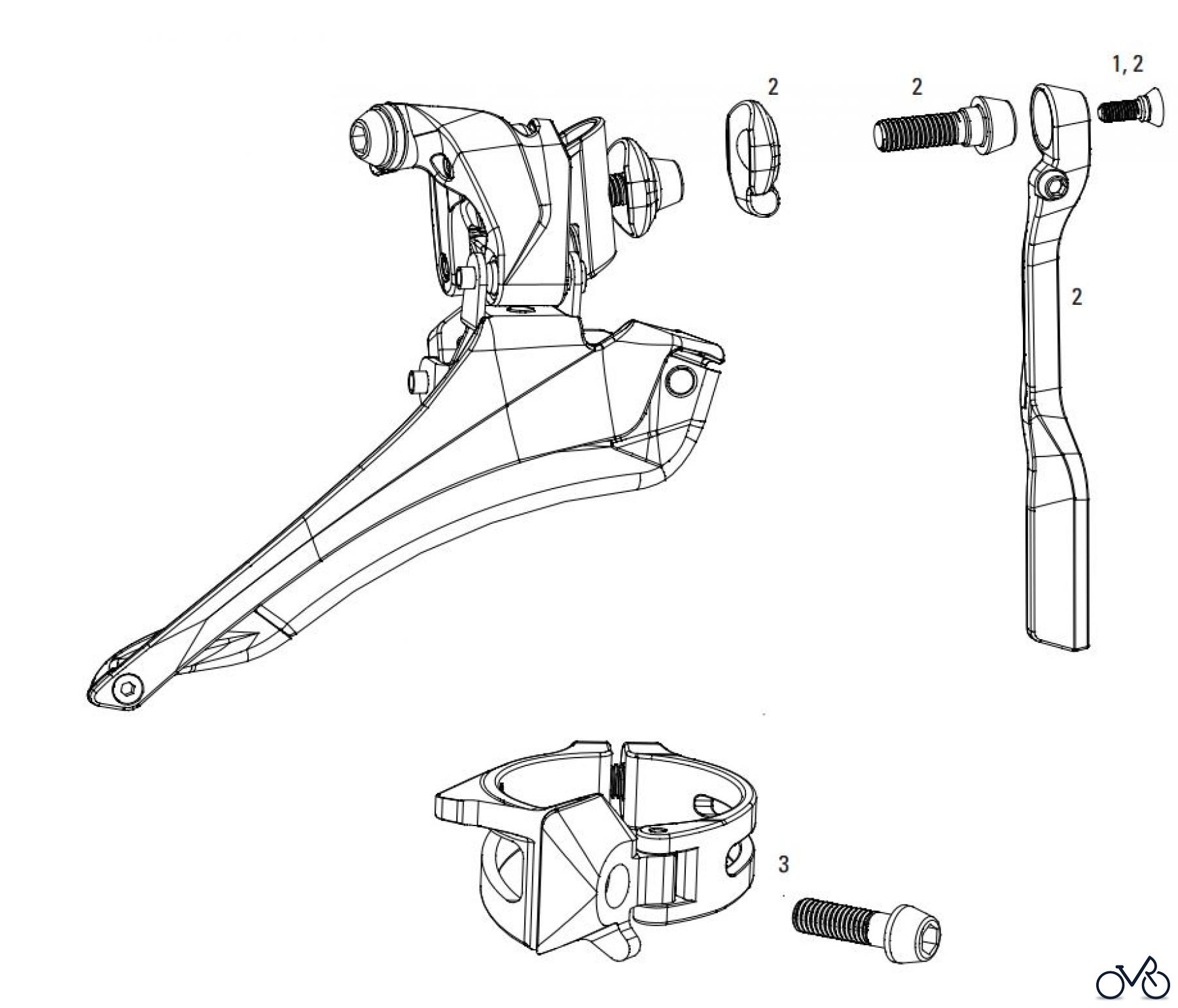  Sram Sram SRAM RED 22 / RED 2013 / FORCE 22 / RIVAL 22 - FRONT DERAILLEUR / CHAINSPOTTER