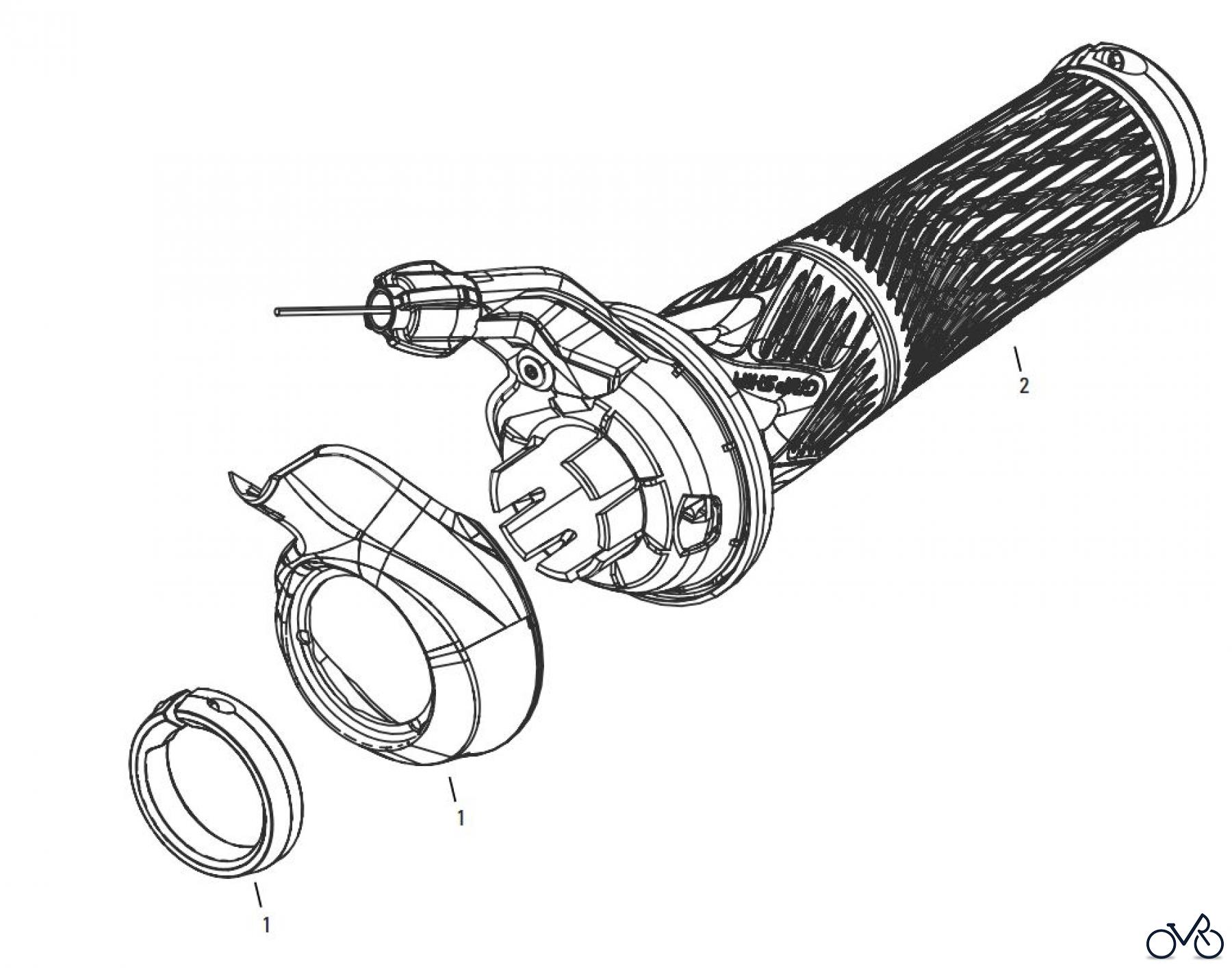 Sram Sram SRAM GX 2X11 / 1X11 - GRIP SHIFTER