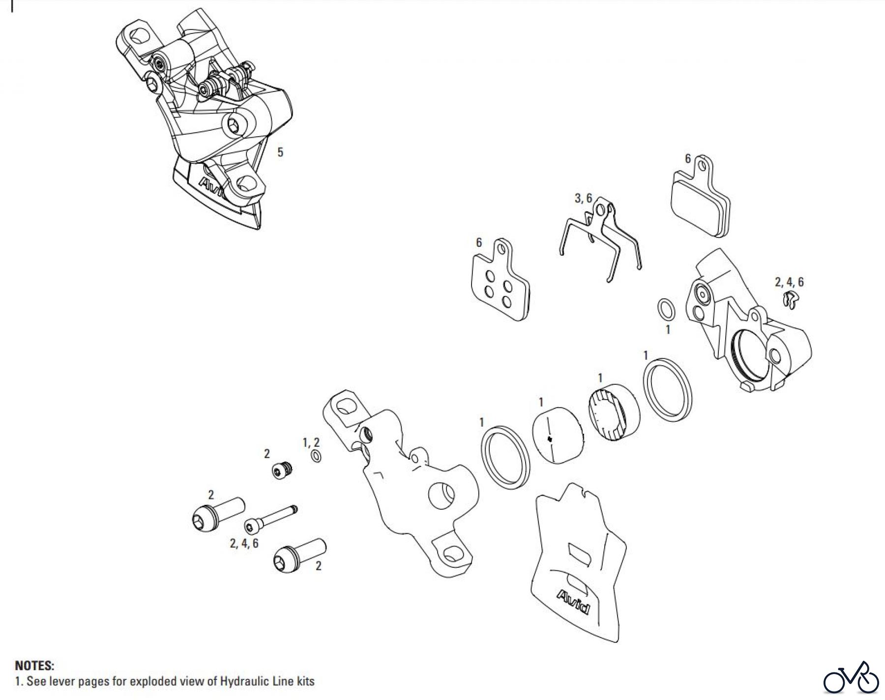  Sram Sram DB 5 - HYDRAULIC DISC BRAKE - CALIPERS