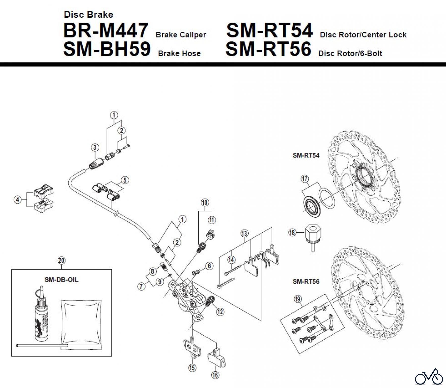 Shimano BR Brake - Bremse BR-M447 Disc Brake