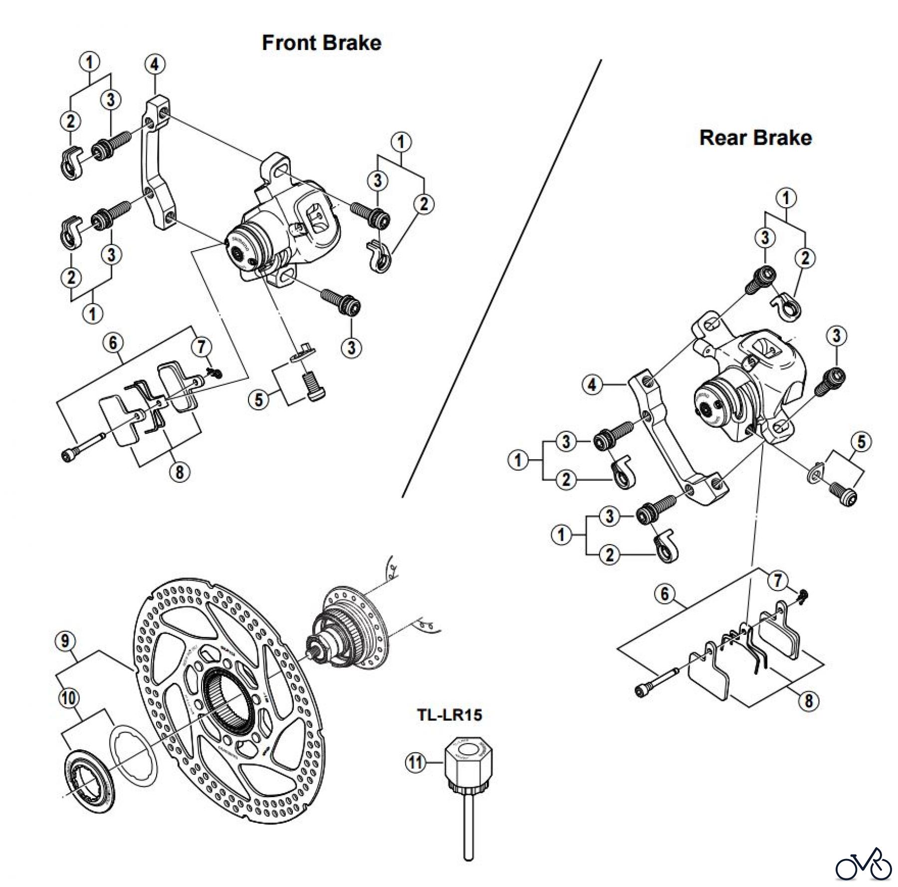 Shimano BR Brake - Bremse BR-M495-2394A SHIMANO Disc Brake